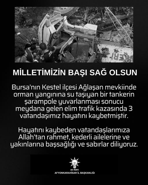 Bursa'da Orman Yangını Söndürme Görevinde Trajik Kaza: 3 Kişi Hayatını Kaybetti