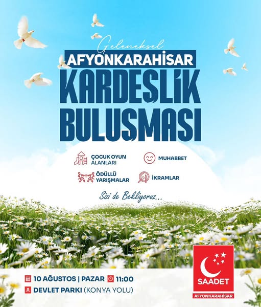 Saadet Partisi Afyon'da Ailelere Özel Kardeşlik Buluşması