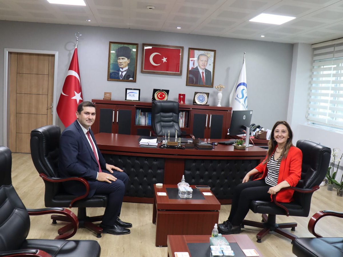 Afyon Barosu, Yeni SGK İl Müdürü Süleyman Çelikbaş'ı Ziyaret Etti