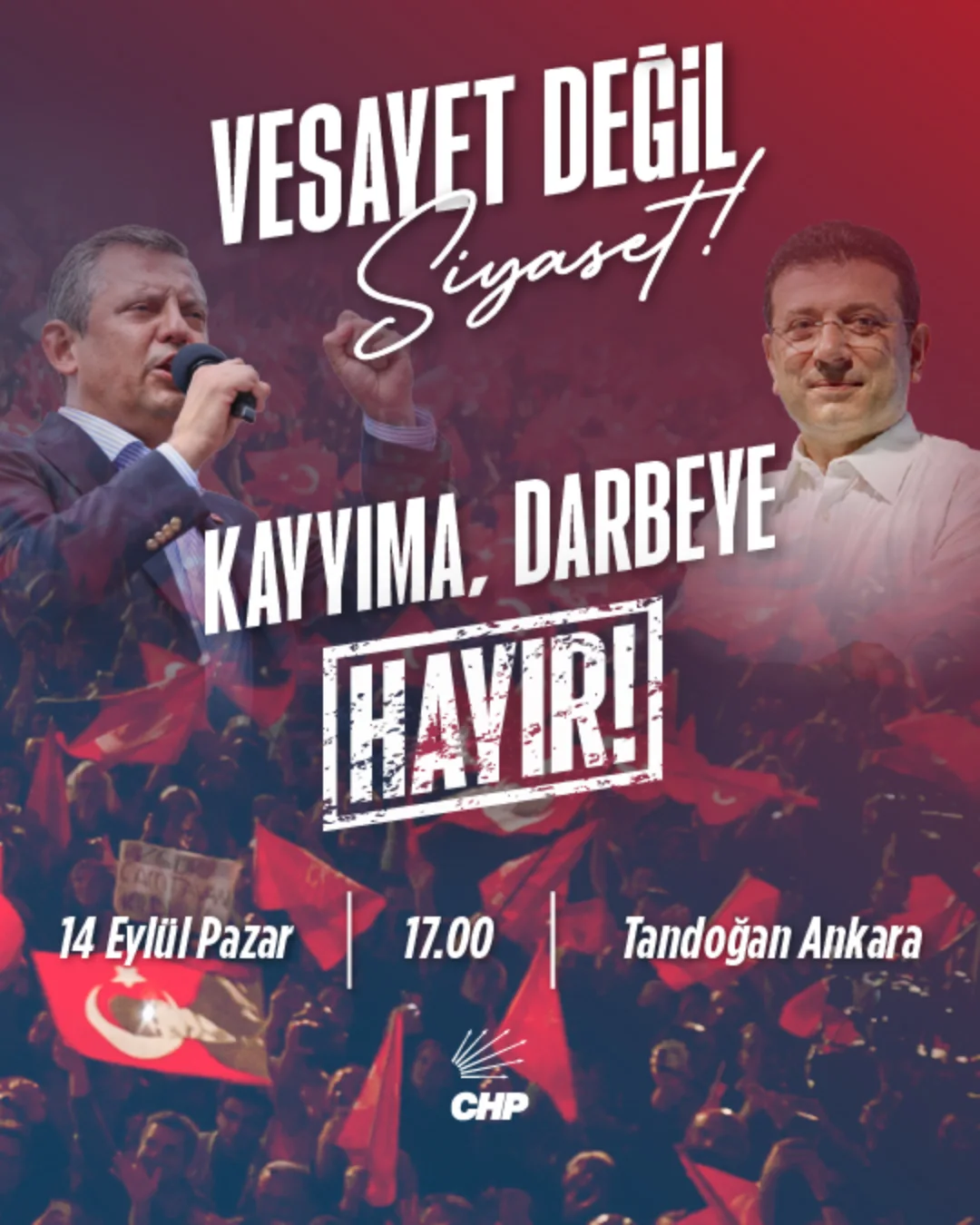CHP Afyonkarahisar İl Başkanlığı, Ankara'da Kayyıma Karşı Eylem Düzenleyecek