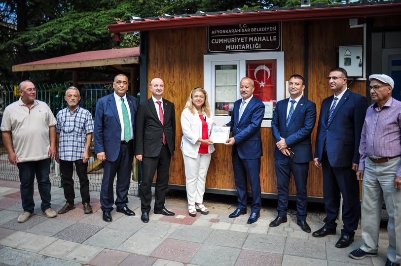 MHP Afyonkarahisar İl Başkanlığı Muhtarlar Derneği Başkanı Ayar'ı Ziyaret Etti