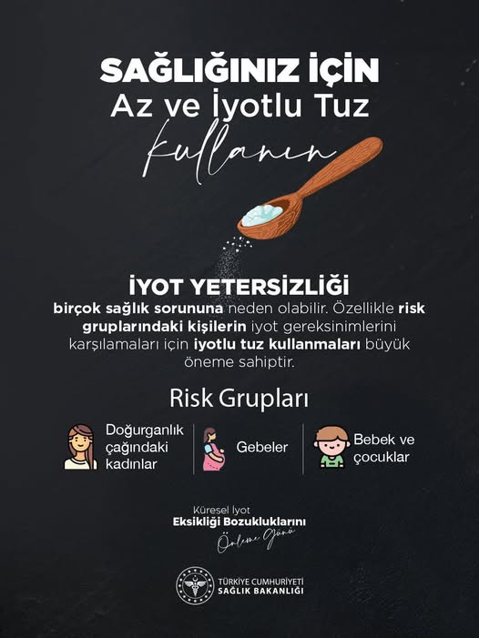 Afyonkarahisar Sağlık Müdürlüğü'nden Az ve İyotlu Tuz Uyarısı