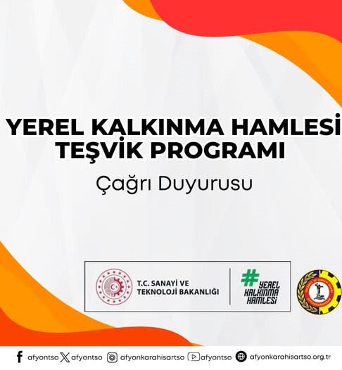 Afyon'da Yerel Kalkınma Hamlesi Teşvik Programı Başladı!